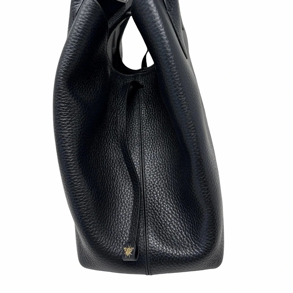 Aspinal Large Paris Black Pebble Bag, NWT - Picture 3 of 16